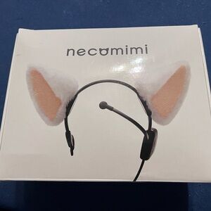 Brainwave Cat Ears Headset - White and Black